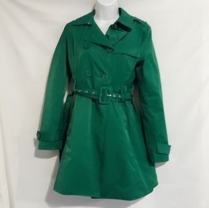 Kenneth Cole Reaction green trench coat